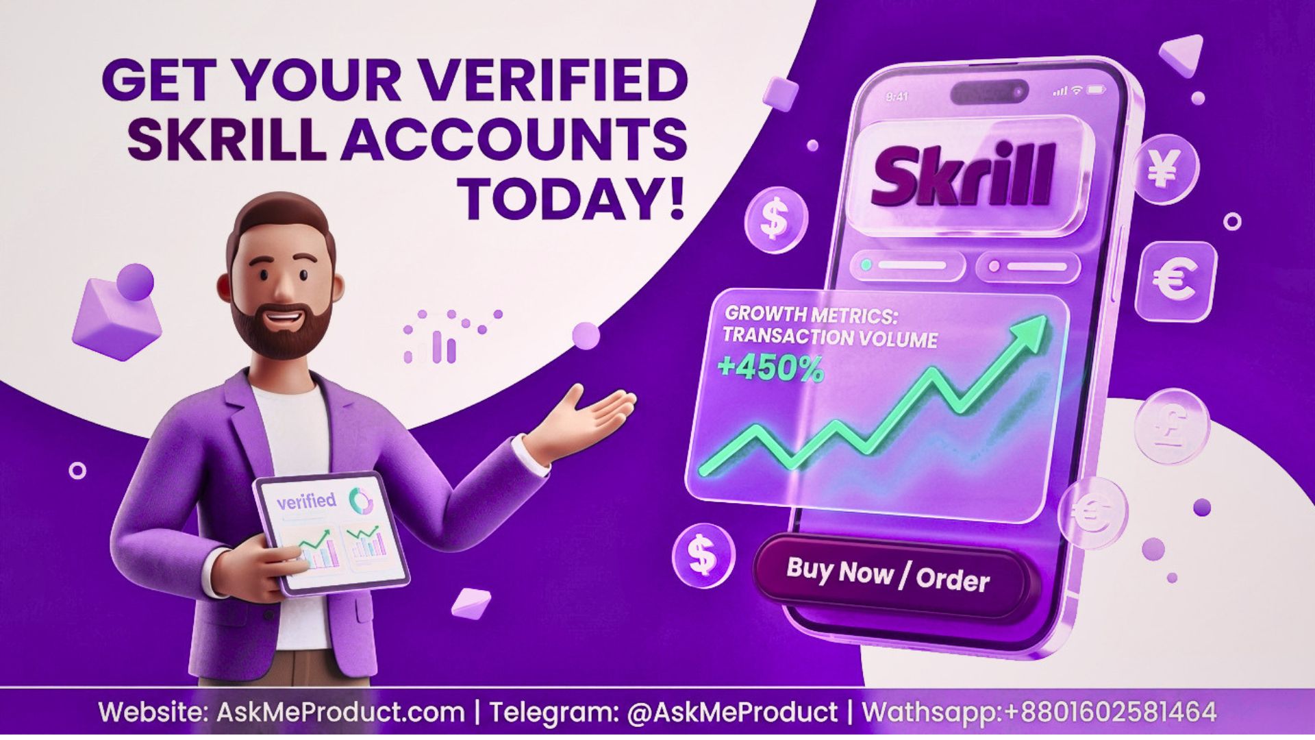 Buy Verified Skrill Accounts