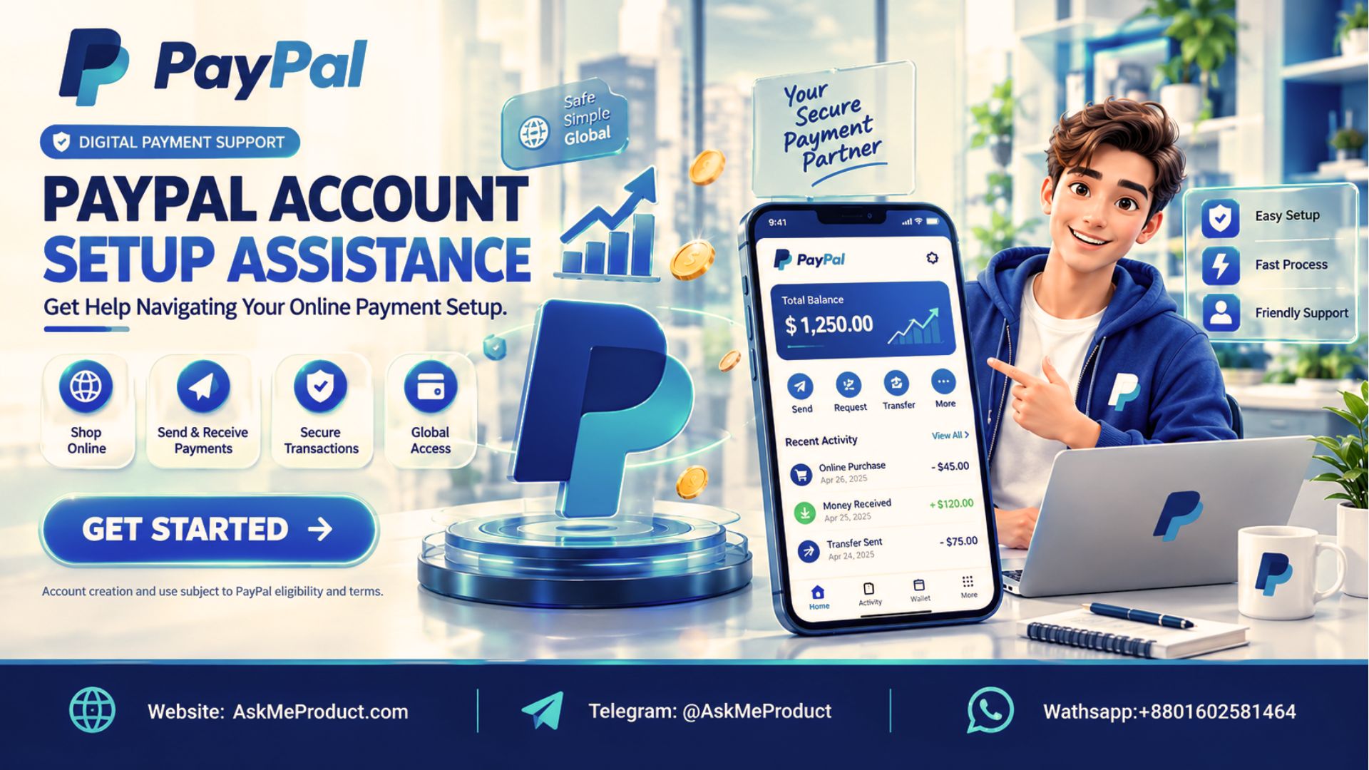 Buy PayPal Accounts