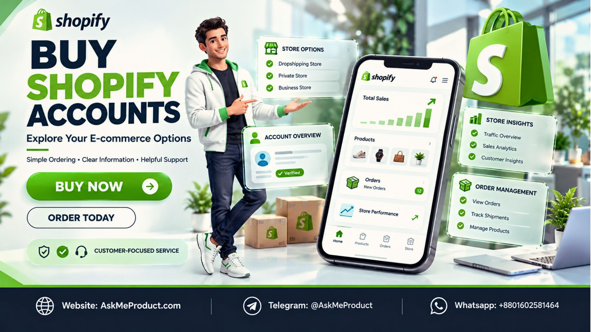 Buy Shopify Accounts
